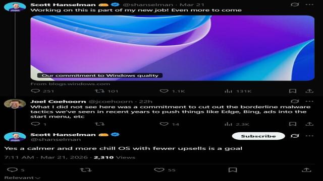 Microsoft пообещала сделать Windows 11 «более расслабленной и спокойной»