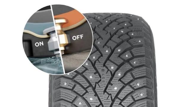Nokian придумала шины, которые сами выдвигают шипы