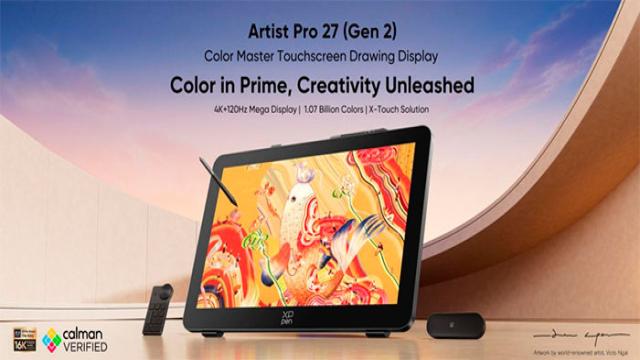 XPPen анонсировала планшет Artist Pro 27 (Gen 2) для рисования на профессиональном уровне