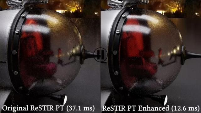Nvidia улучшила ReSTIR: трассировка путей стала в 2–3 раза быстрее и чище