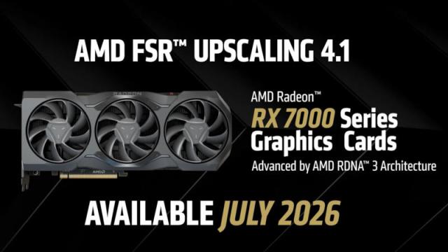 Видеокарты Radeon RX 6000 и RX 7000 получат поддержку масштабирования AMD FSR 4.1