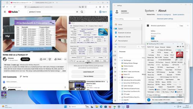 Энтузиаст запустил Windows 11 на компьютере с памятью DDR, чипом Intel Core 2 Quad и видеокартой Radeon HD 4650