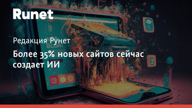 Более 35% новых сайтов сейчас создает ИИ
