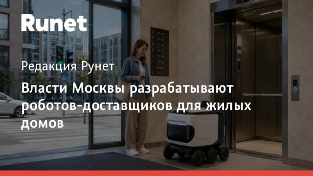 Власти Москвы разрабатывают роботов-доставщиков для жилых домов