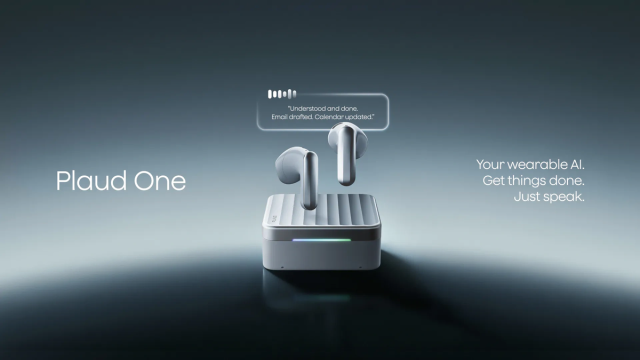 Представлены Plaud One: ИИ-наушники, которые могут работать без смартфона