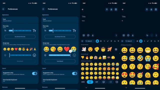 Стандартная клавиатура Android позволит растянуть смайлики — Google добавит в Gboard настройку размера эмодзи