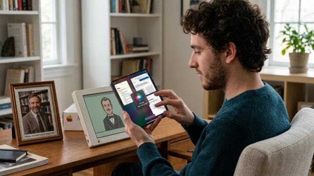 Это уже пугает: Apple показала ИИ и складной iPhone за 40 лет до их появления
