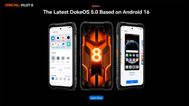 OSCAL начинает продажи защищённого флагманского смартфона PILOT 8 с поддержкой Wi-Fi 7